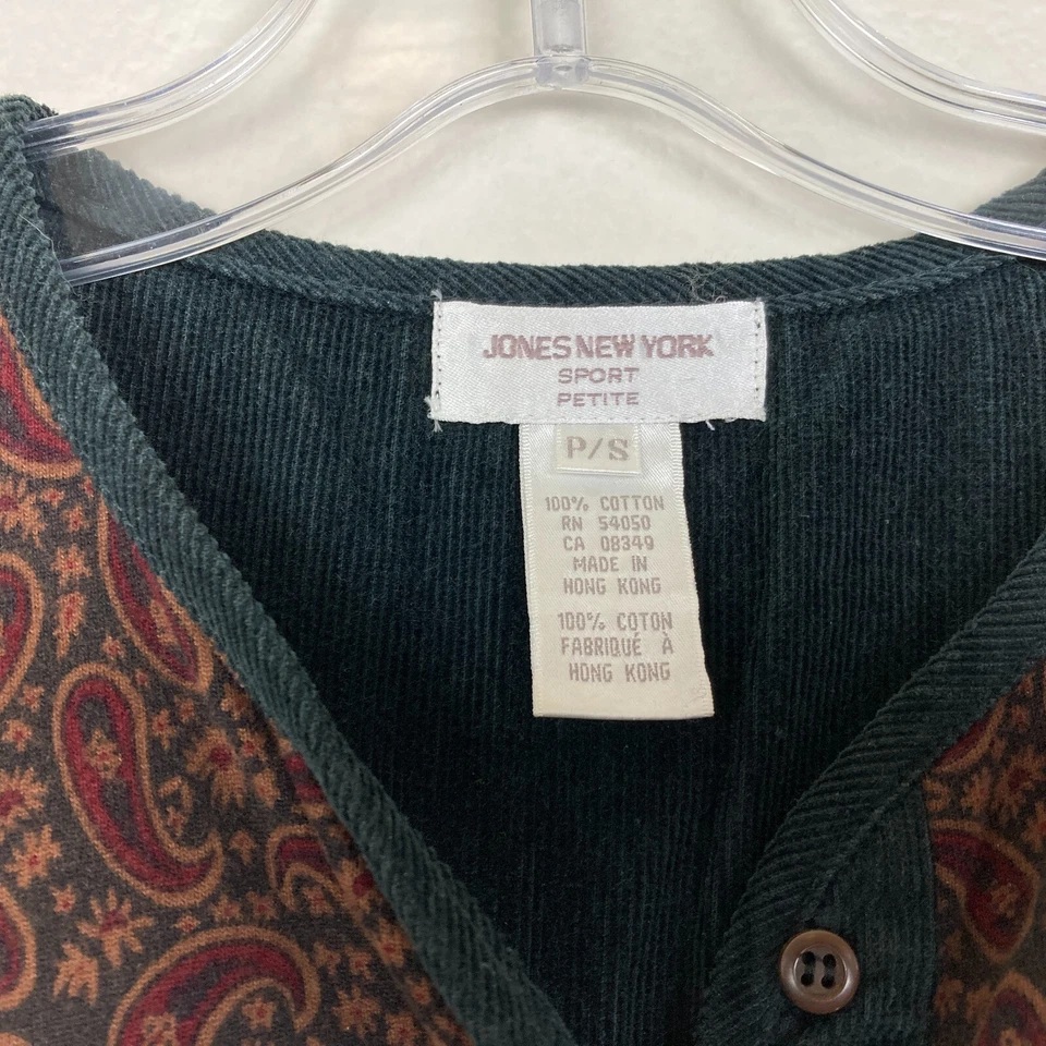 Vestido Maxi Pradera Jones New York De Colección Talla SP Pequeño Marrón Tejido Suave Cabincore Foto 3 de 4