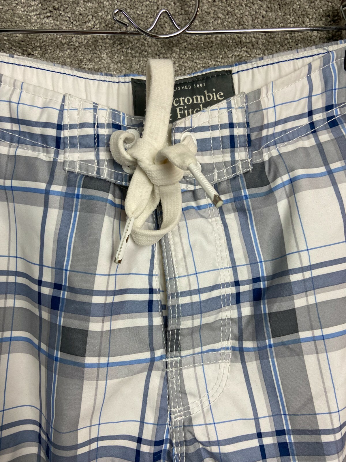 Abercrombie & Fitch Men's Bathing Suit Plaid Short Mu… Gem