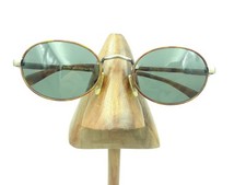 Vintage BerDel Sferoflex Pasadena Tortoise Pewter Oval Sunglasses FRAMES ONLY