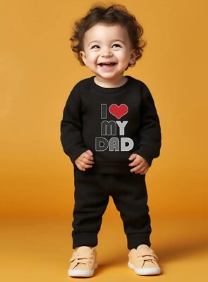 Kinder Pullover I love my DAD mit Herz Sweatshirts