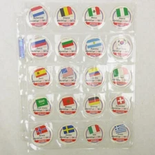 Lot of 20 Pogs FIFA World Cup USA from 1994 Soccer Pogs / Milk Caps
