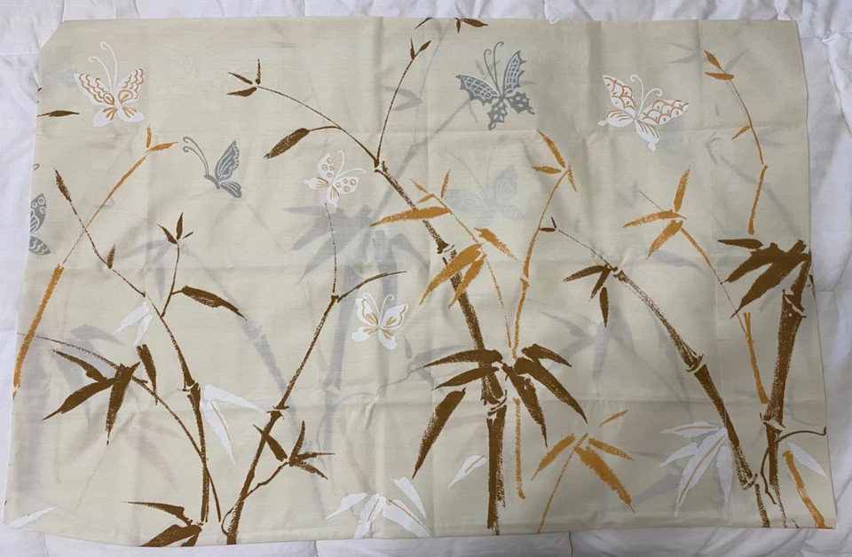 Juego Doble Hojas MCM De Colección Años 70 Mariposas Kabuki Bambú Hippie Boho Granola Foto 4 de 4