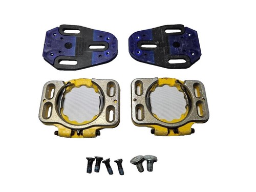 Caches-cales Pour Pédales De Vélo Route – Compatibles Speedplay, Paire, ABS Argent/noir