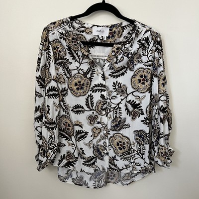 Ba&sh off white valska poet sleeve shirt bohemian ￼ romantic NWT size XS/2