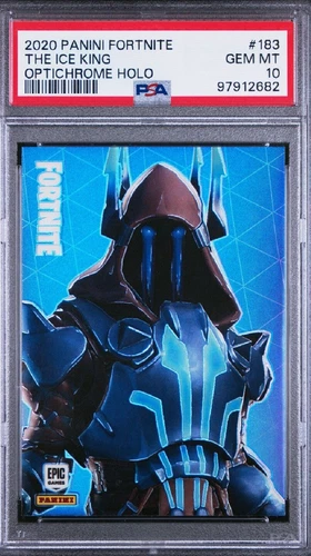 Panini Fortnite Series 2 The Ice King 183 Optichrome Holo PSA 10 Gem Mint USA