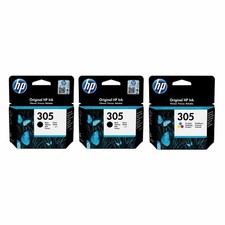 Original HP 305 / 305XL Black and Colour Ink Cartridges for HP ENVY 6020 Lot