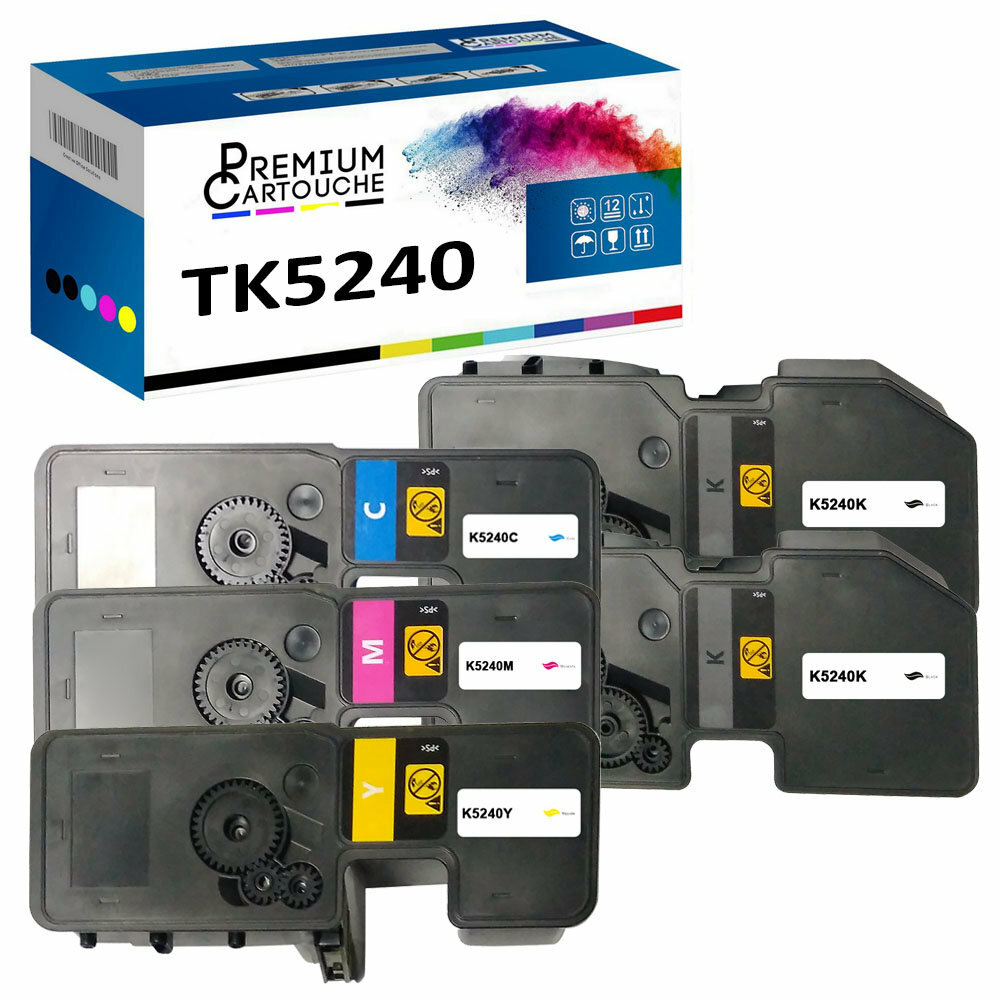 Cartouche TK5240 noire et couleur pour remplacer vos toners vides