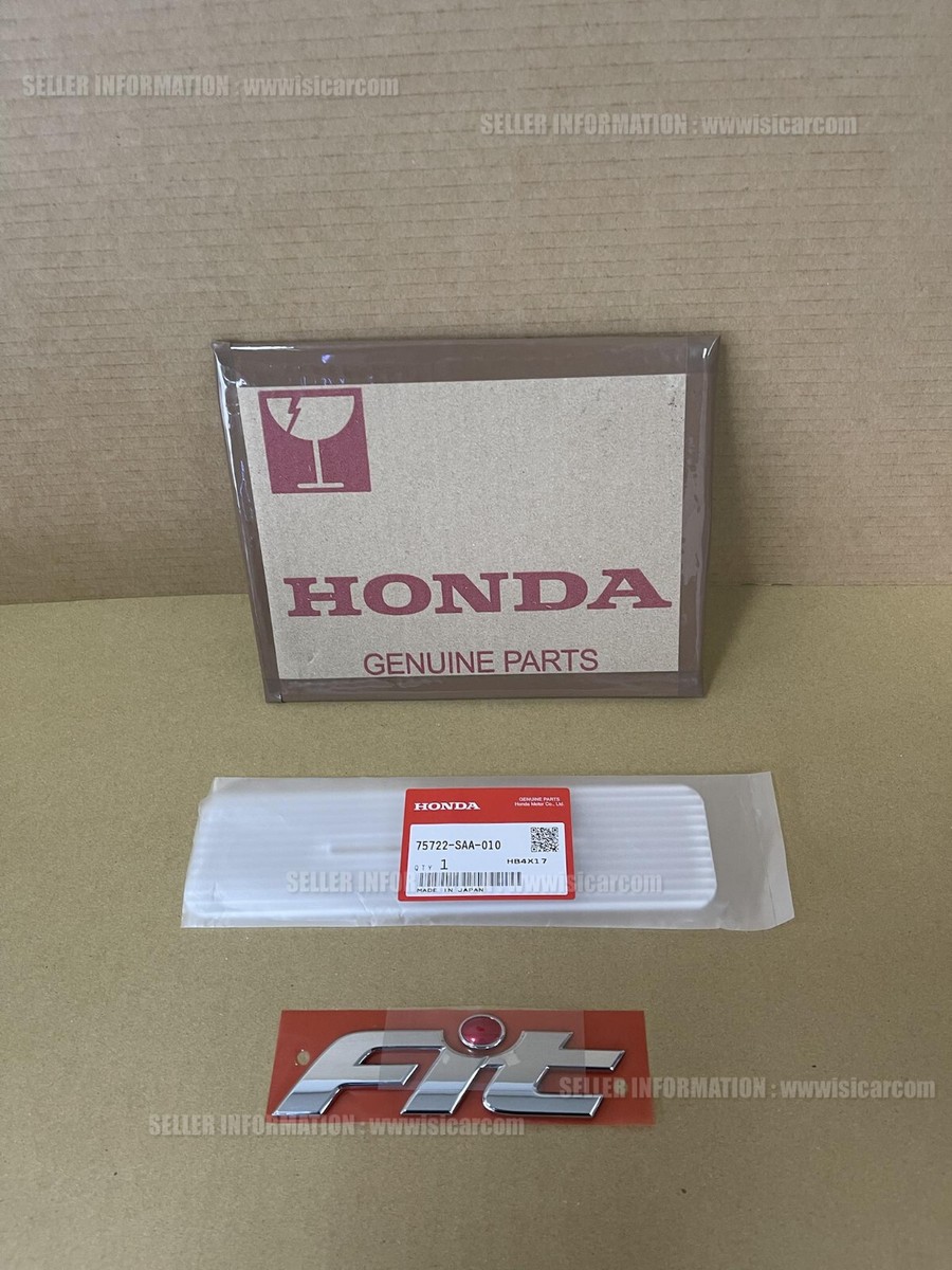 HONDA FIT GD2 EMBLEM, RR. (FIT) 75722-SAA-010 PERSONALIZED ORDERS
