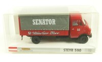 Steyr 590 Mit GeträNkeaufbau Villacher Bier Senator (A) - 1:87 Brekina