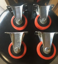 Woodriver non-swivel with 4 Hole Mounting Plate Caster 3" shed 