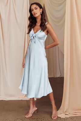 open lace back dress Pastel Yellow Satin Prom Dresses V-neck Evening Dress Open Back FD6001 –  Viniodress main image 0