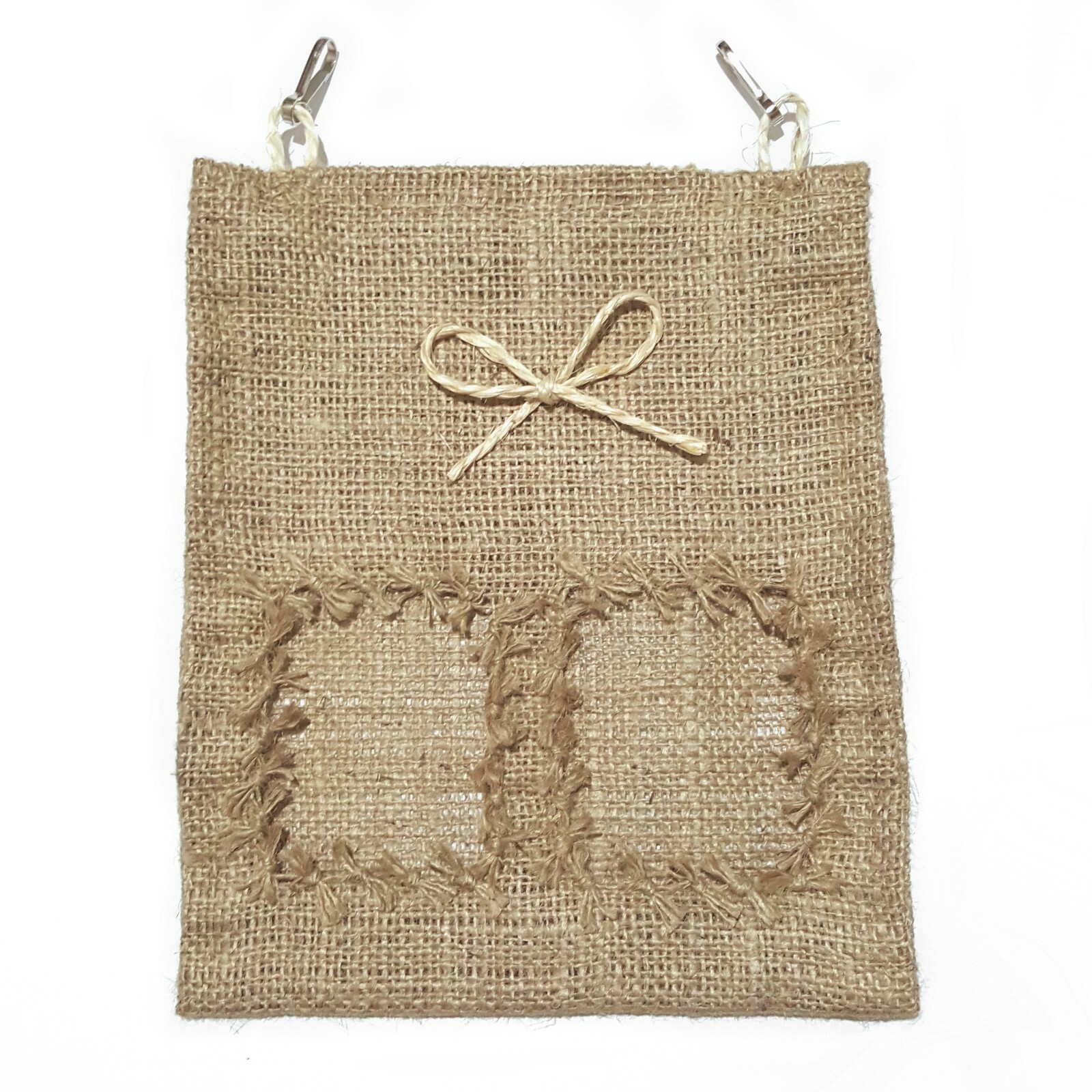 Small Heavy Duty Hessian Hay Feeder Bags Rabbits Guinea Pigs Gerbils Small Pets