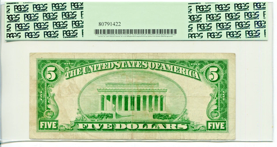 1950 $5 FRN Chicago Wide I **STAR** PCGS Very Fine 20 #G00767575* - Image 2 of 2