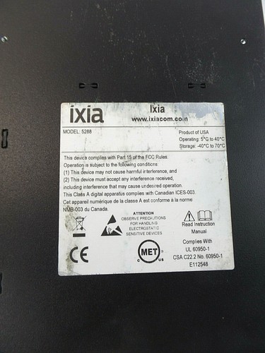 IXIa NTO Net Tool Optimizer 5288 64 Ports, For PARTS/ REPAIR - Picture 7 of 10