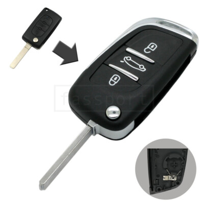 Flip Key Shell refit for CITROEN C-Triomphe C1 C3 C4 C5 C6 C8 Remote Key 3 BTN