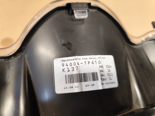 COMPTEUR VITESSE KIA VENGA 1.4 CRDI 90CV 94004-1P410 - Picture 8 of 8