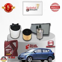 Kit Wartung Filter + ÖL Seat Toledo III 1.4 TSI 92KW 125CV Ab 2007