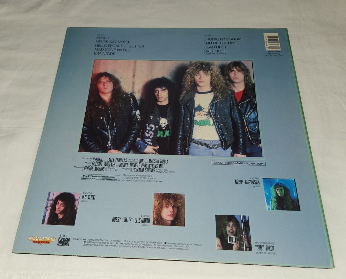 Over Kill Under The Influence Record Vinyl LP VG | eBay