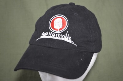 Cafe Nashville Black Adjustable Baseball Cap Hat by Apollo USA