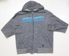 Gray Hooded Sweatshirt Long Sleeve Full Zip Walt Disney World Parks Medium JKT52