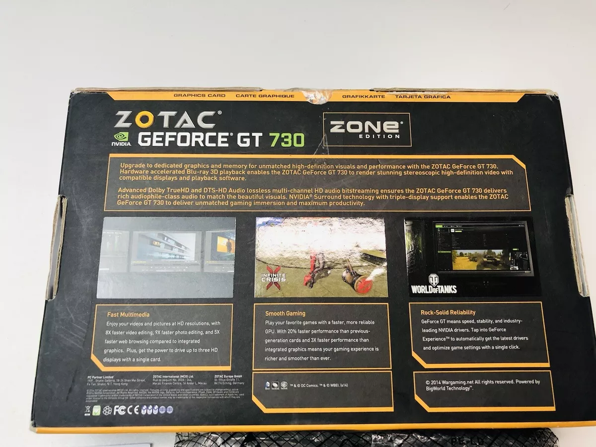 ZOTAC GeForce GT 730 Zone Edition Video Card ZT-71115-20L 