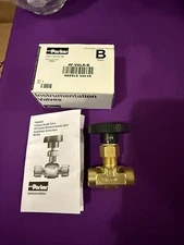 Parker Brass Needle Instrumentation Valves V Series  4F-V6LR-B- New In Box