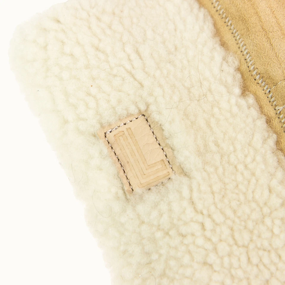 Меховые варежки с держателями теплые зимние перчатки настоящая овчина подарок для женщин - Изображение 3 из 4