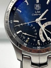 Tag Heuer Men's Watch CJF7112 Link Calibre S Swiss Quartz Black Dial 41mm Steel 4