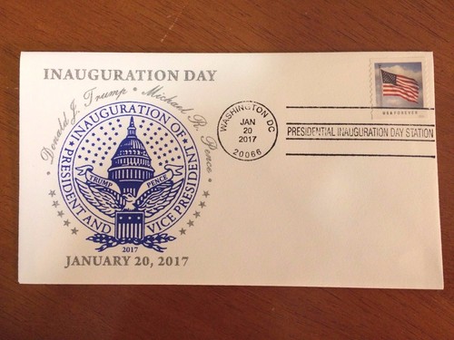 OFFICIAL FDC Washington D.C. Inaugural Postmark PRESIDENT DONALD TRUMP 1/20/17