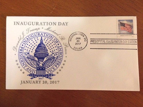 OFFICIAL FDC Washington D.C. Inaugural Postmark PRESIDENT DONALD TRUMP 1/20/2017 - Foto 1 di 3