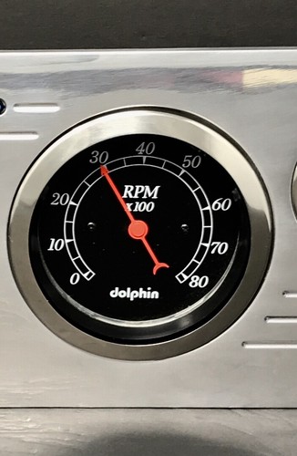 1961 GMC 6 Gauge Dash Panel Insert Mechanical Black - Foto 4 di 9