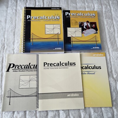 Abeka 12th Grade 12 Precalculus Trigonometry Student Kit and practice exercises