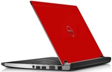 RED Vinyl Lid Skin Cover Decal fits Dell Latitude 3330 Laptop