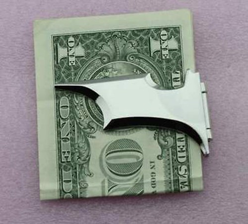 Hot Matte Batman Money Clip Badge Magnetic Folding With Gift Box Three colors - Picture 9 of 10