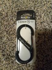 Nite Ize S-Biner SlideLock Stainless Steel Carabiner 75lb - 4, BLack Single