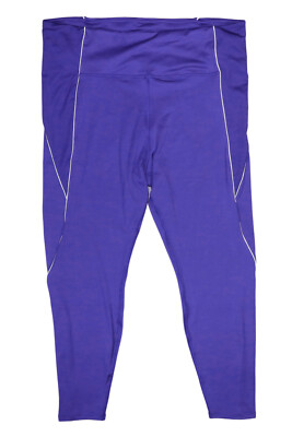 Reebok Plus Size 3X Compression Training Athletic Women's Leggings NWT Purple