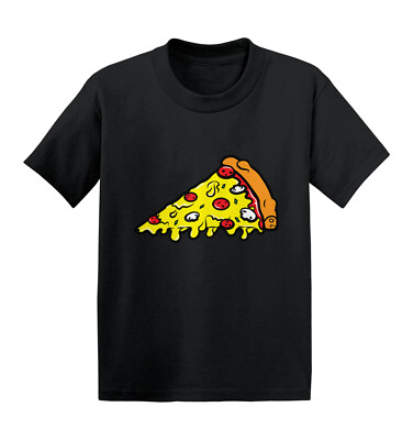 Pizza Slice Food Lover Piece Cheese Bread Sauce Kids T-shirt