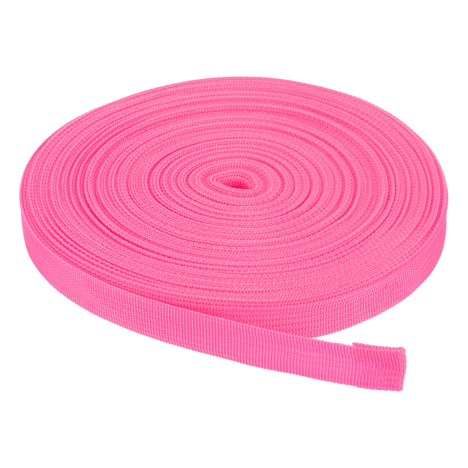 Nylon Webbing Strap 25 Yards 7/8" Polypropylene Lightweight Strap Rose Pink