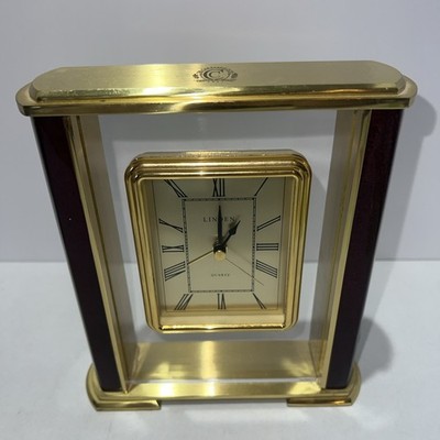 d*7様 Lowell クォーツ 掛時計 ステンドグラス調 イタリア製 ドイツ製 LINDEN Quartz Mantel Desk Alarm Clock Metal Made in Japan