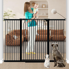 Extra Tall Cat Dog Gate 40.5" - Auto-Close Pressure Mounted Safety Gate
