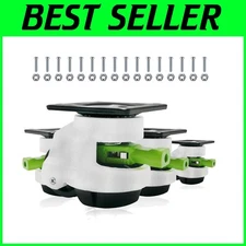 Adjustable Heavy Duty Swivel Casters, 360° Rotation