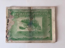 Rare 1920's (?) Eli Baling Presses Sales Equipment Catalog, Collins Plow Co.