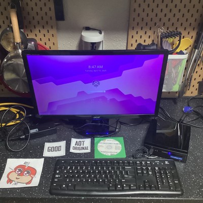 AOpen MP45-D MINI PC Core 2 Duo P8600@2.40GHz 128gb SSD 4GB Ram KDE NEON Linux