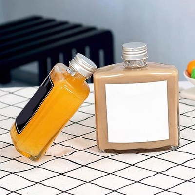 350ml Empty Plastic Juice Bottles Caps Leak Proof Reusable Water Bottle