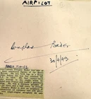 Battle Of Britain Spitfire Douglas Bader Signed Signature Autograph 1949 RAF WW2