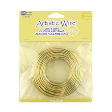 10 Gauge Tarnish Resistant Brass Craft Wire 25 Feet Spool For Jewelry Making