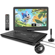 17.9" Portable DVD Player Built in TV with 15.6" Large HD Swivel Screen, ATSC...