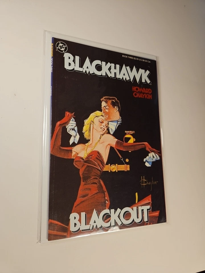 Blackhawk #3 Blackout Graphic Novel Howard Chaykin Capa 1988 DC Comics TPB  - Imagem 3 de 4