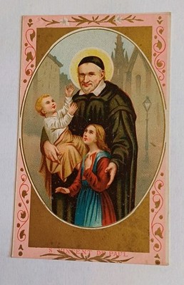 Altes Andachtsbild St. Vincent de Paul 
