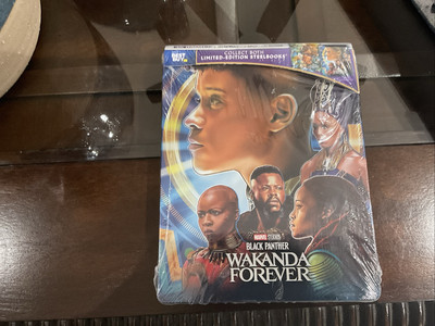 Black Panther Wakanda Forever 4K Ultra HD Blu-ray Digital STEELBOOK New Best Buy